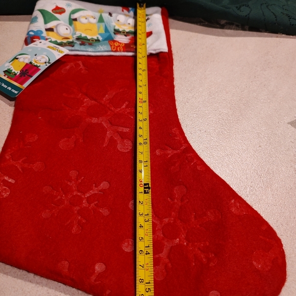 Minions red flannel imprint sticking new with tag - Picture 9 of 10